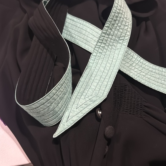 Vintage Betsey Johnson black blue retro pinup dress - Picture 8 of 9